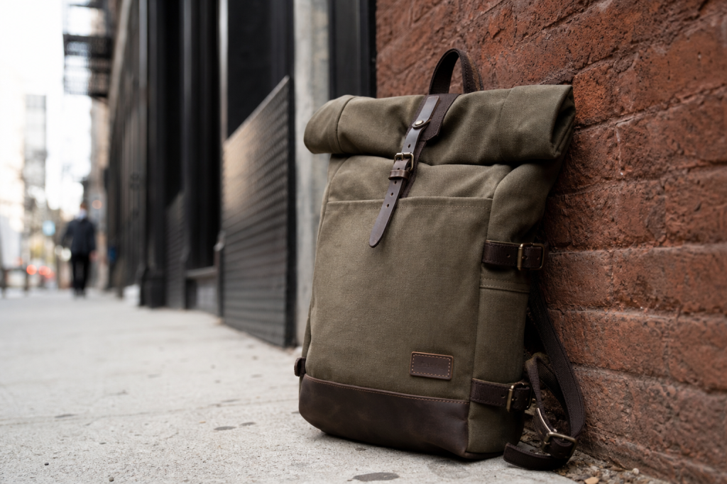 roll-top backpack
