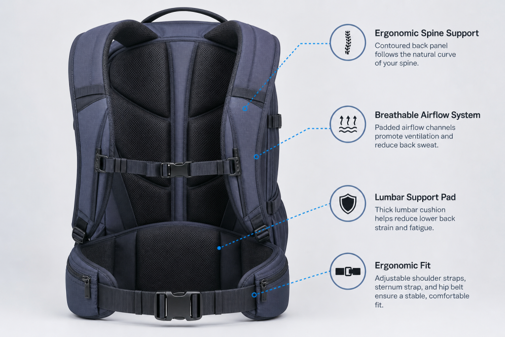 ergonomic backpack