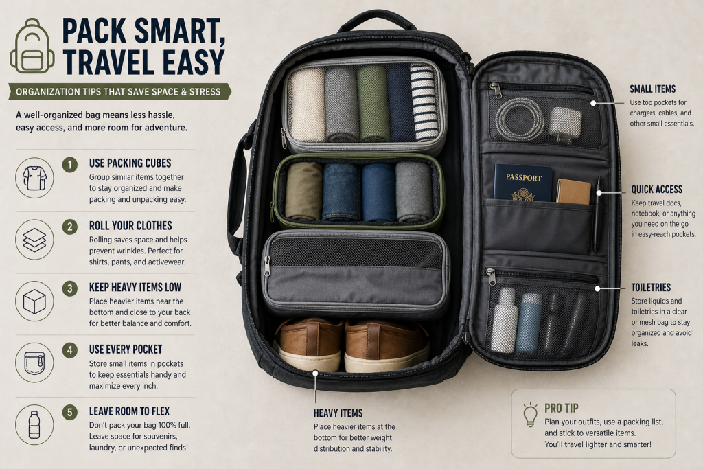 how to pack a backpack